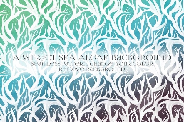 PSD abstract sea algae pattern on remove background texture