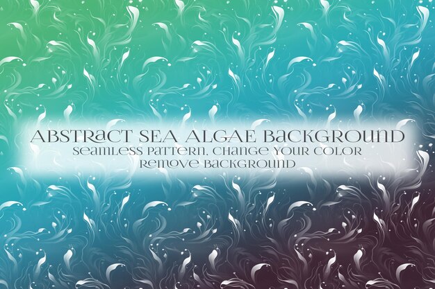 PSD abstract sea algae pattern on remove background texture