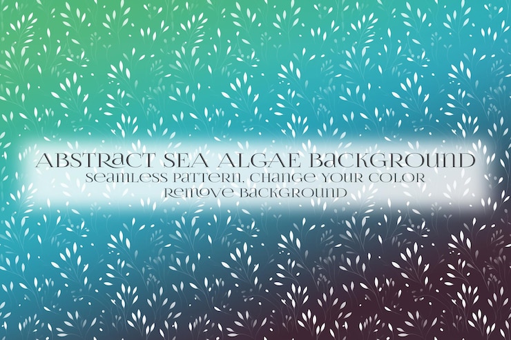 PSD abstract sea algae pattern on remove background texture
