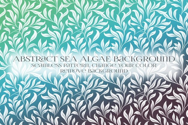 PSD abstract sea algae pattern on remove background texture