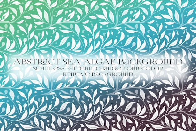 PSD abstract sea algae pattern on remove background texture