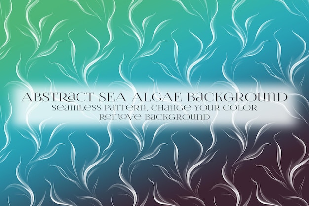 PSD abstract sea algae pattern on remove background texture