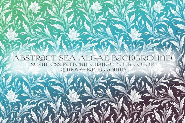 PSD abstract sea algae pattern on remove background texture