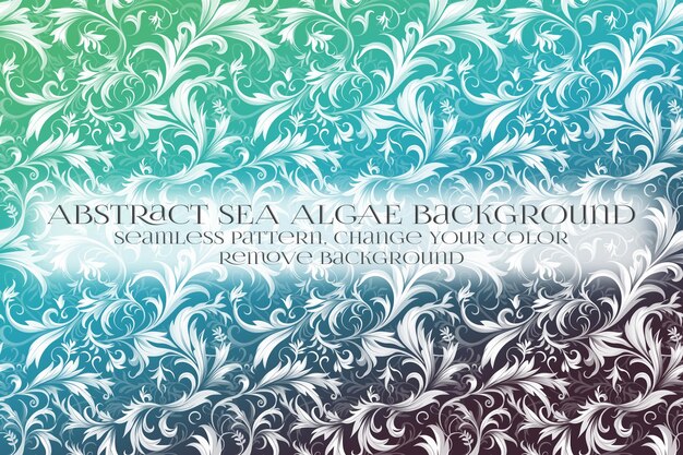 Abstract sea algae pattern su remove background texture