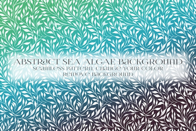 Abstract sea algae pattern su remove background texture