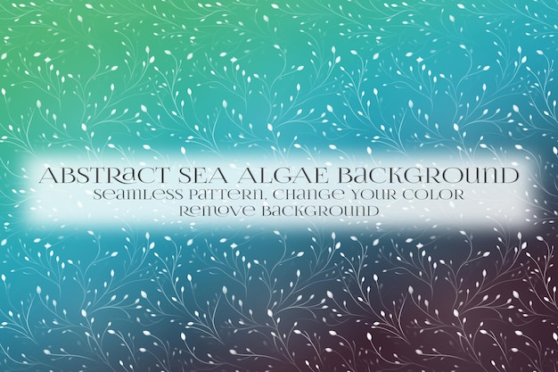 abstract sea algae pattern on remove background texture