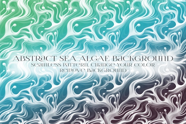 PSD abstract sea algae pattern on remove background texture