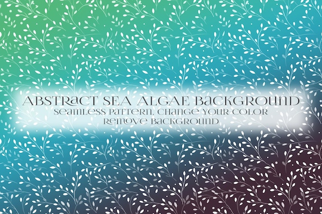 PSD abstract sea algae pattern on remove background texture