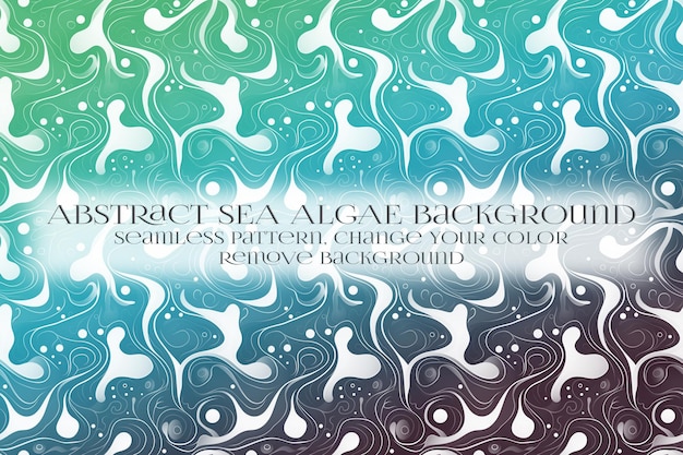 PSD abstract sea algae pattern on remove background texture