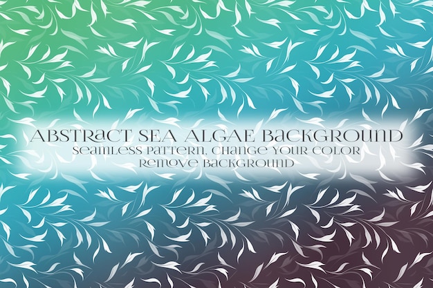 abstract sea algae pattern on remove background texture
