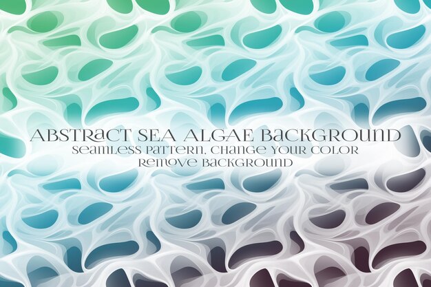 PSD abstract sea algae pattern on remove background texture