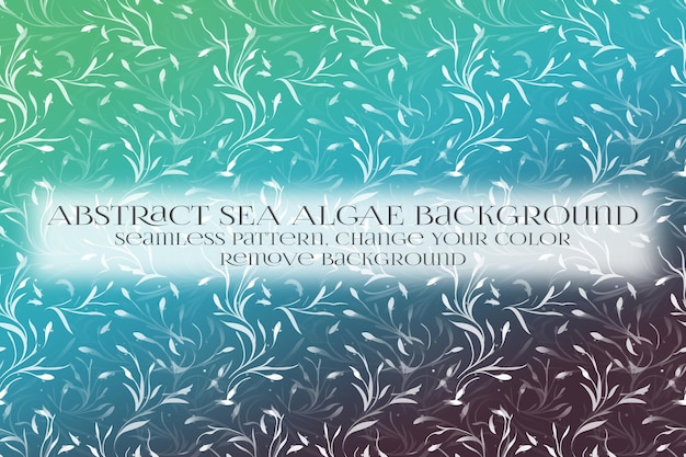 PSD abstract sea algae pattern on remove background texture