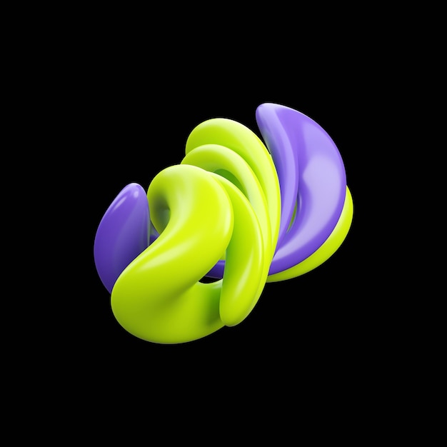 アブストラクト 3D アイコン PNG テンプレート