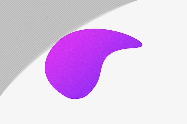 PSD abstract shape gradient element met paarse kleur sjabloon psd png ontwerp