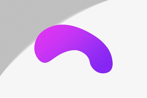 Abstract Shape Gradient Element met Paarse Kleur sjabloon psd png ontwerp