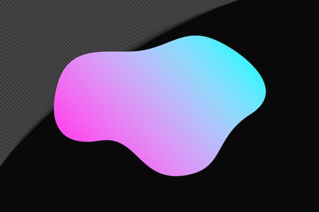 Abstract shape gradient element con modello di colore colorato psd design