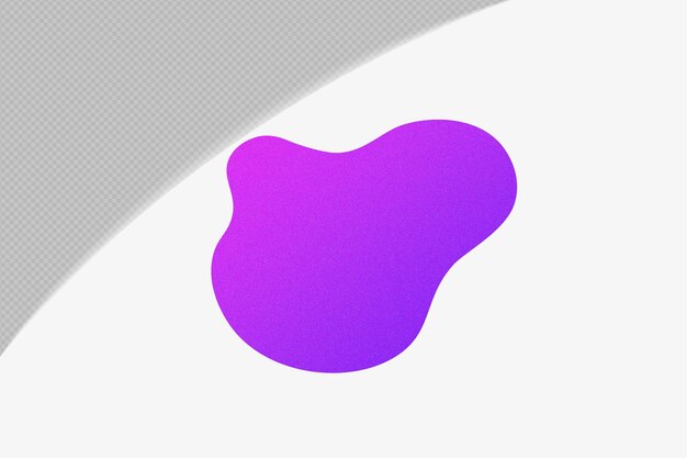 抽象的な形状のグラディエント要素と紫色のテンプレート psd pngデザイン