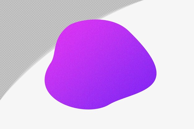 PSD abstract shape gradient element with purple color template psd png design