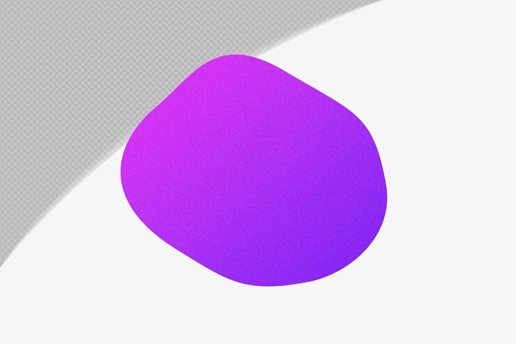 PSD abstract shape gradient element with purple color template psd png design