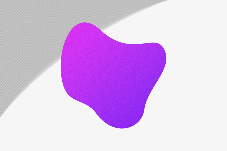 PSD абстрактная форма градиентного элемента с фиолетовым цветом шаблон psd png дизайн