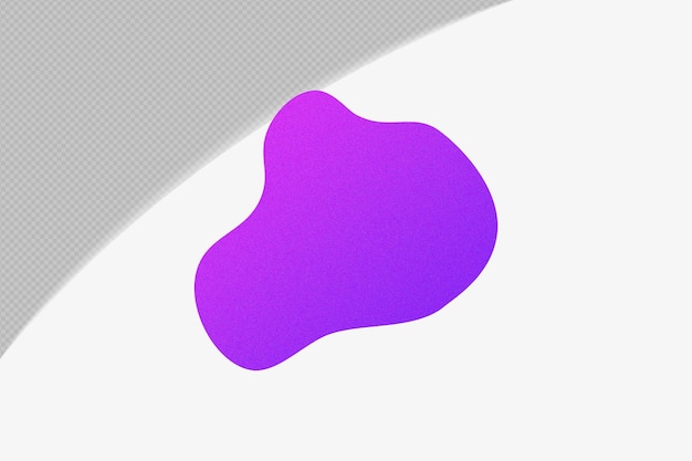 抽象的な形状のグラディエント要素と紫色のテンプレート psd pngデザイン