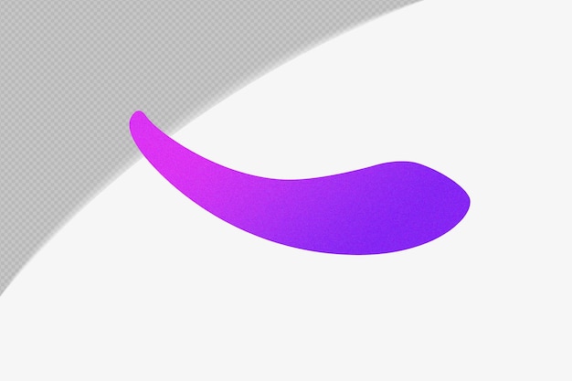 PSD abstract shape gradient element with purple color template psd png design