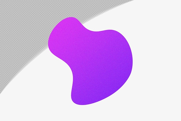 抽象的な形状のグラディエント要素と紫色のテンプレート psd pngデザイン