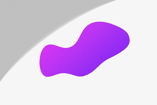 PSD abstract shape gradient element with purple color template psd png design