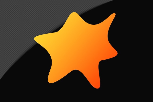 องค์ประกอบไล่ระดับสีรูปร่างนามธรรมพร้อมเทมเพลตสีส้มเหลือง Psd Png Design