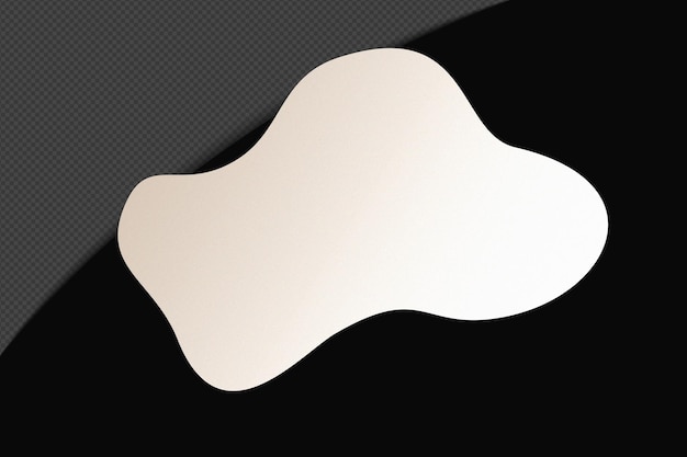 Abstract Shape transparent Gradient Element med lugn, mjuk vit färg, mall psd png-design