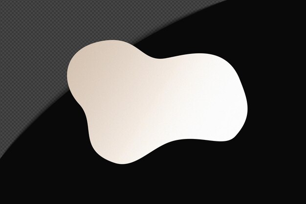 Abstract Shape transparent Gradient Element med lugn, mjuk vit färg, mall psd png-design