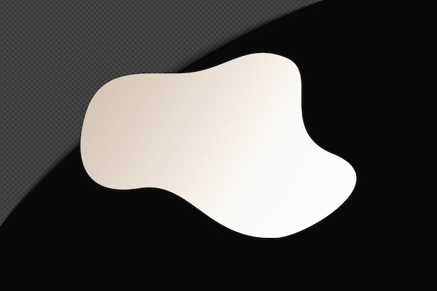 Abstract Shape transparent Gradient Element med lugn, mjuk vit färg, mall psd png-design