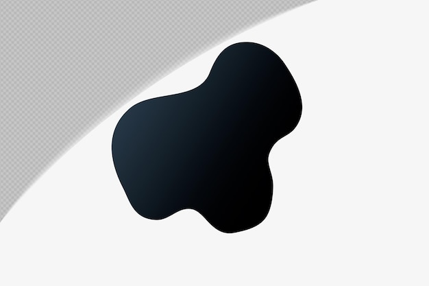 เทมเพลตองค์ประกอบไล่ระดับสีโปร่งใสรูปทรงนามธรรม สี Black Midnight Mirage psd png design