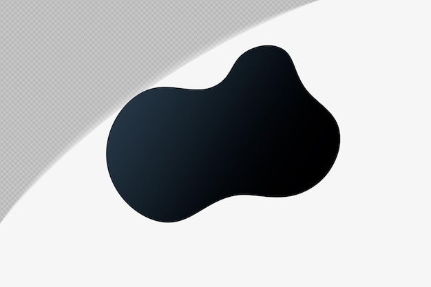 เทมเพลตองค์ประกอบไล่ระดับสีโปร่งใสรูปทรงนามธรรม สี Black Midnight Mirage psd png design