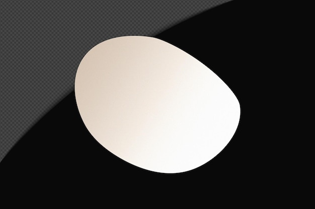 abstract shape transparent gradient element with calm soft white color template psd png design
