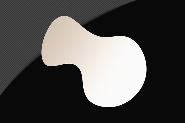 abstract shape transparent gradient element with calm soft white color template psd png design