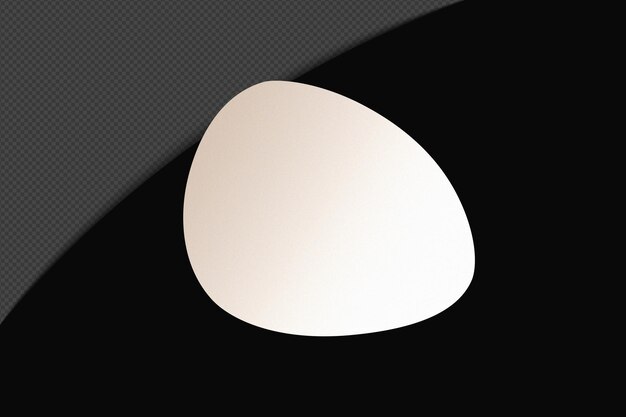 abstract shape transparent gradient element with calm soft white color template psd png design