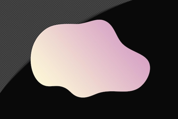 abstract shape transparent gradient element with pink soft color template psd png design