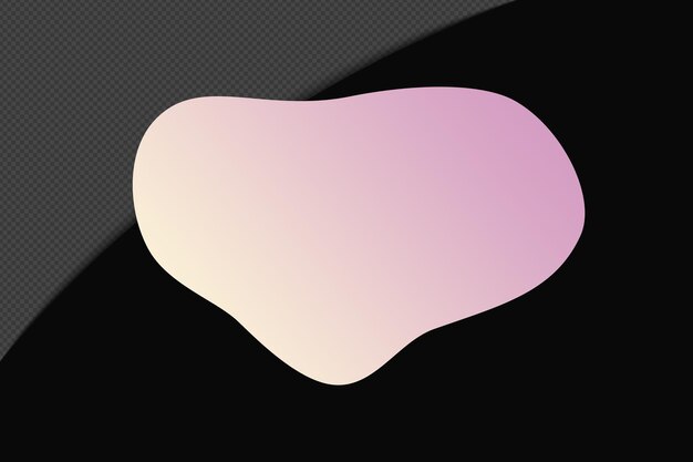 abstract shape transparent gradient element with pink soft color template psd png design