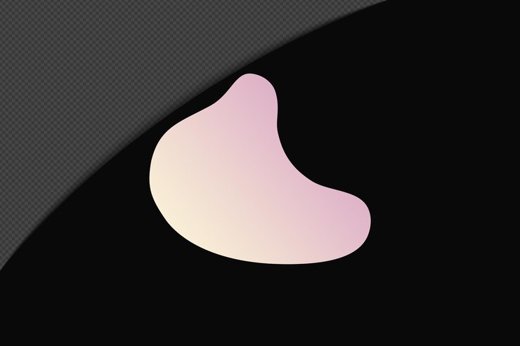 PSD abstract shape transparent gradient element with pink soft color template psd png design