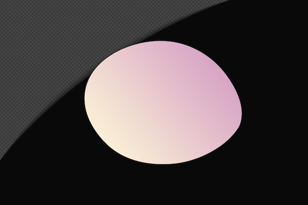 abstract shape transparent gradient element with pink soft color template psd png design