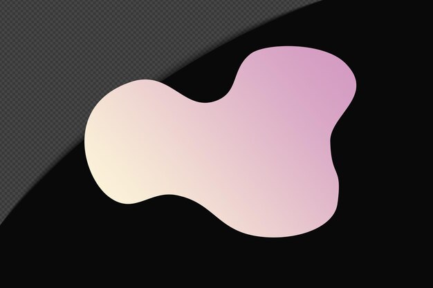 Abstract Shape transparent Gradient Element with pink soft Color template psd png design