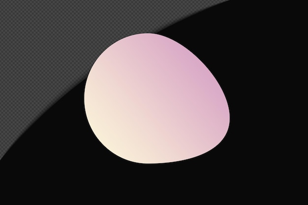 abstract shape transparent gradient element with pink soft color template psd png design