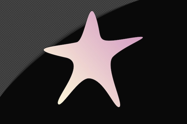 abstract shape transparent gradient element with pink soft color template psd png design