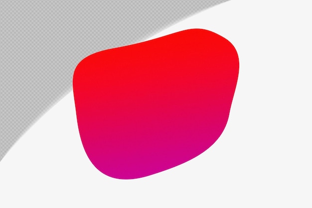 Abstract Shape transparent Grainy Gradient Element with Red Color template psd png design