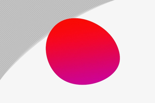abstract shape transparent grainy gradient element with red color template psd png design