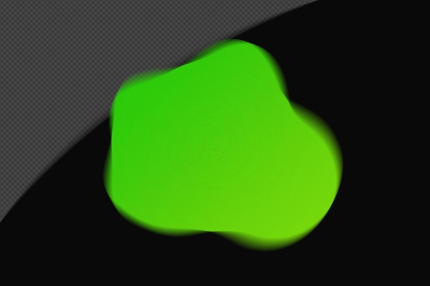 abstract shape transparent mesh grainy blur gradient element with neon green color psd png design
