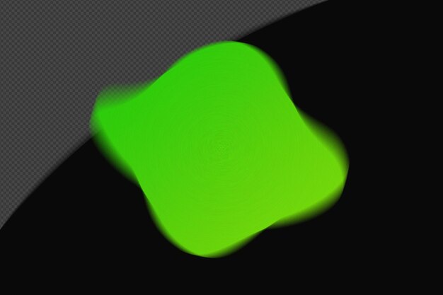 abstract shape transparent mesh grainy blur gradient element with neon green color template psd png design