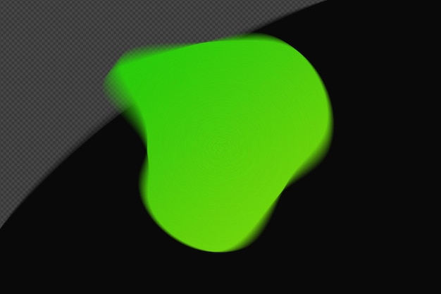 abstract shape transparent mesh grainy blur gradient element with neon green color template psd png design