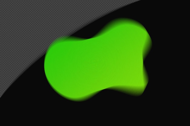 abstract shape transparent mesh grainy blur gradient element with neon green color template psd png design